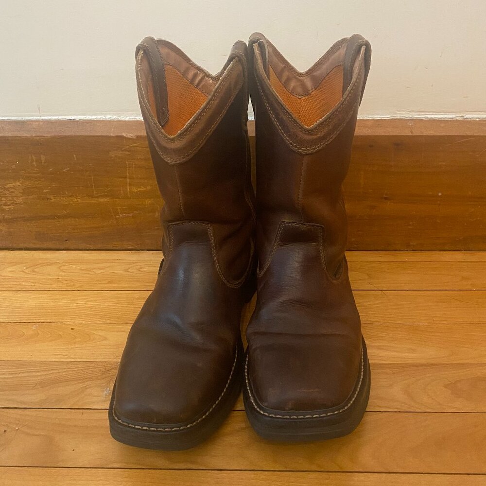 Men's Ridgecut YMN-2201 Waterproof Rancher Wellington Leather Cowboy Boot Size9M